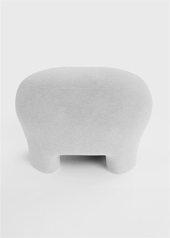 Pouf repose pieds en tissu bouclette Potiron Paris - POT-NINON