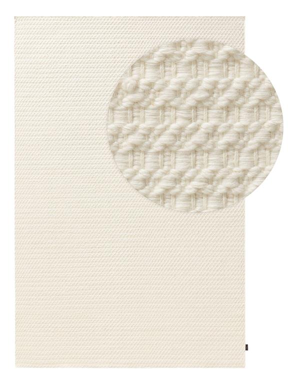Tapis de laine crème 200x300