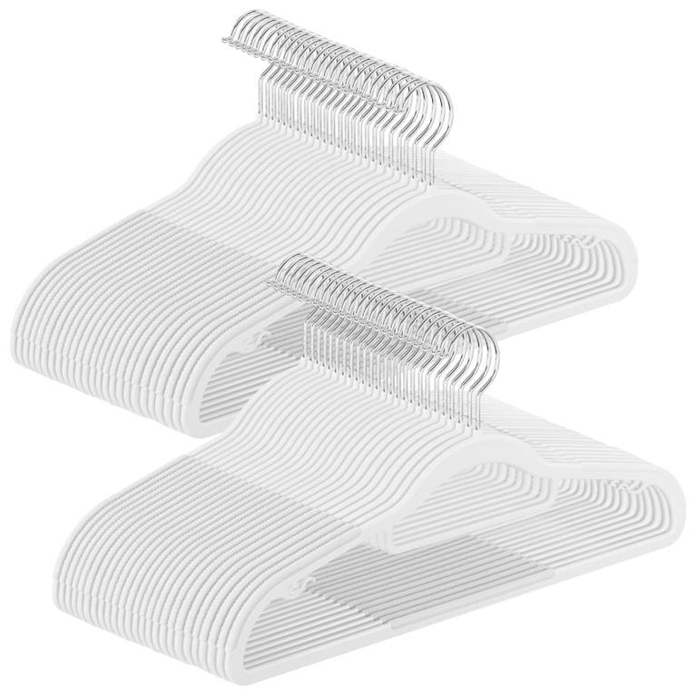 Cintres 50 pièces cintres en plastique peu encombrant blanc