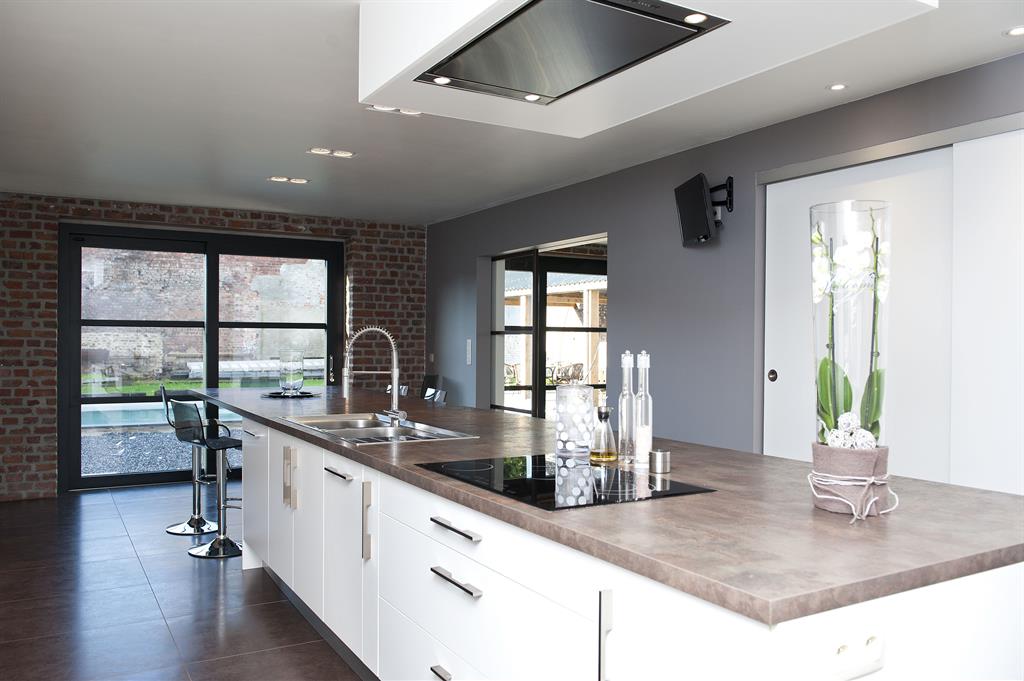 Cuisine contemporaine en îlot