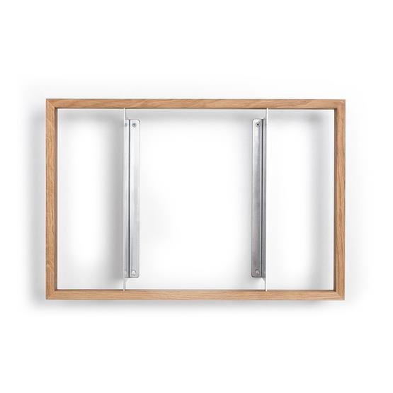 Etagère murale en bois de chêne naturel 34x50