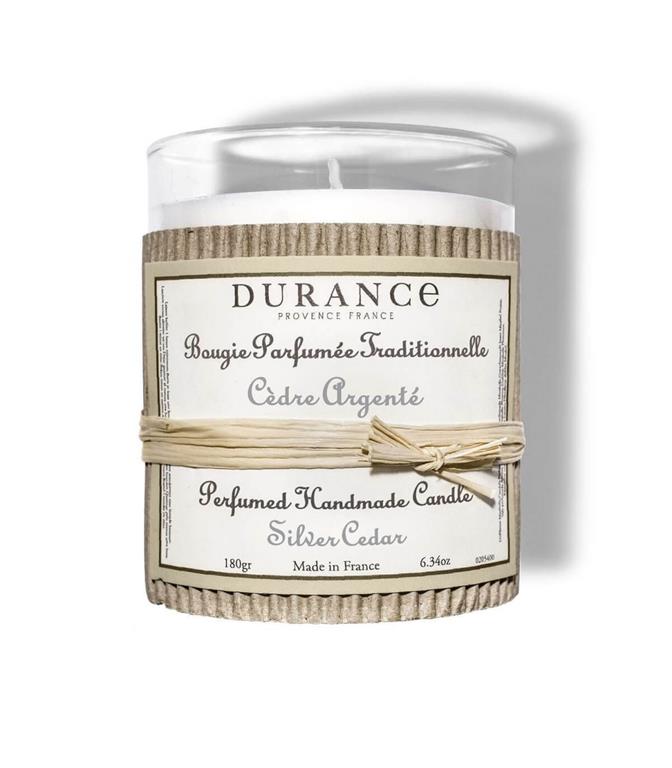 Bougie parfumée cèdre argenté