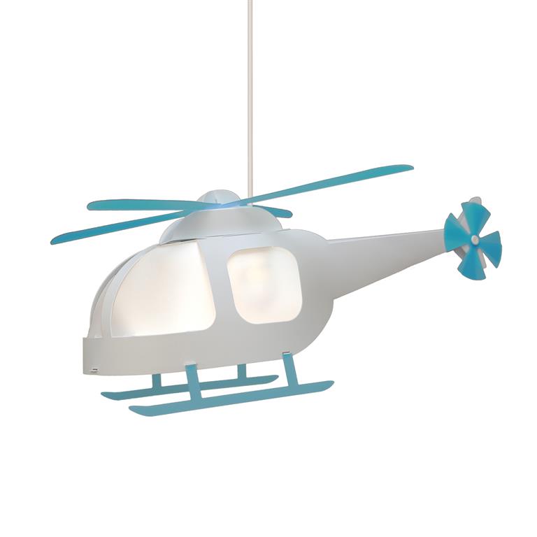 Suspension enfants Hélicoptère Blanc 53cm