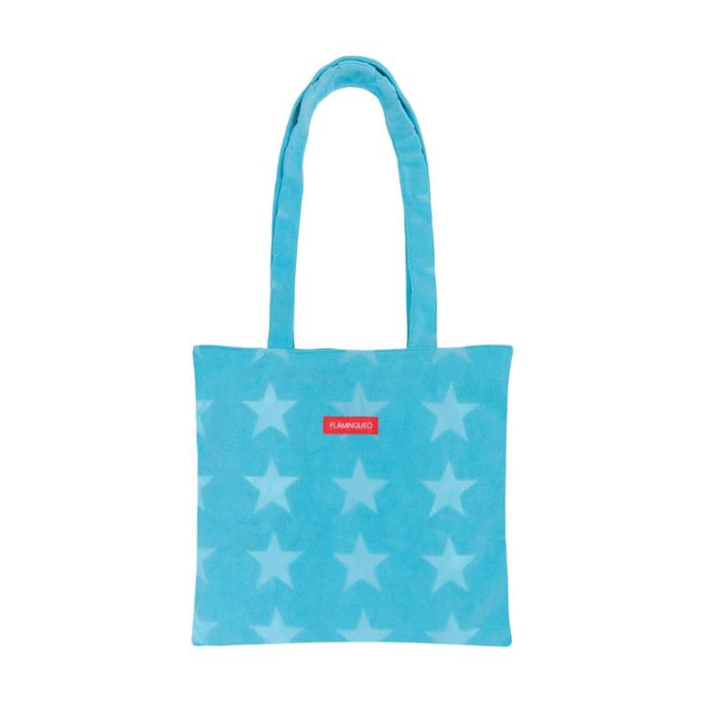 Sac de plage polyester étoiles bleu