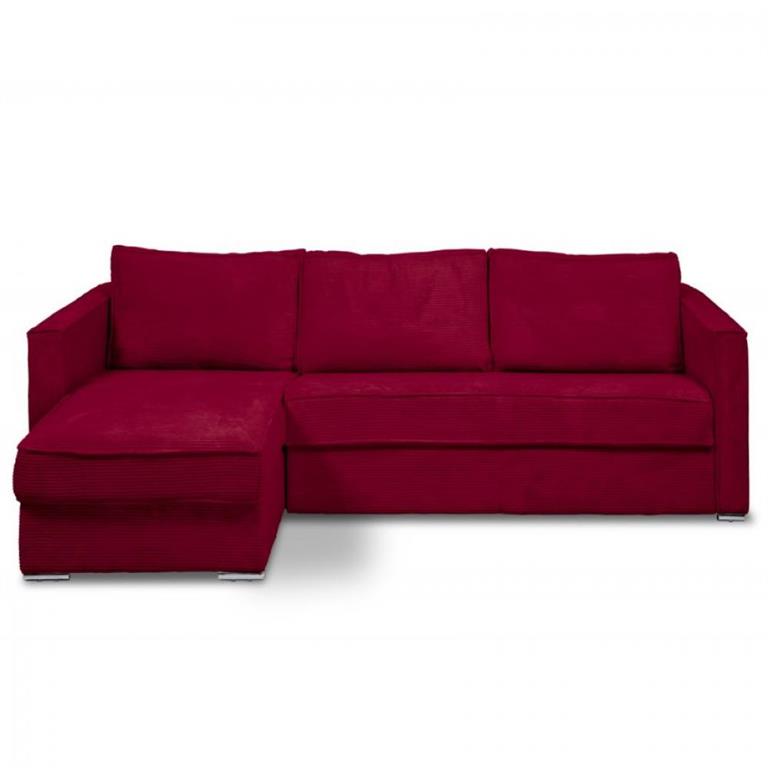 Canapé d'angle réversible  MANDELIEU convertible express 160cm sommier lattes matelas 18cm