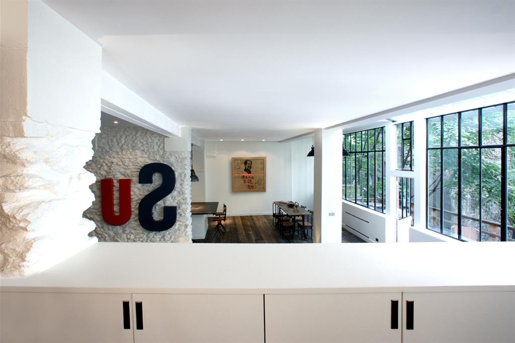 Mezzanine-chambre ouverte