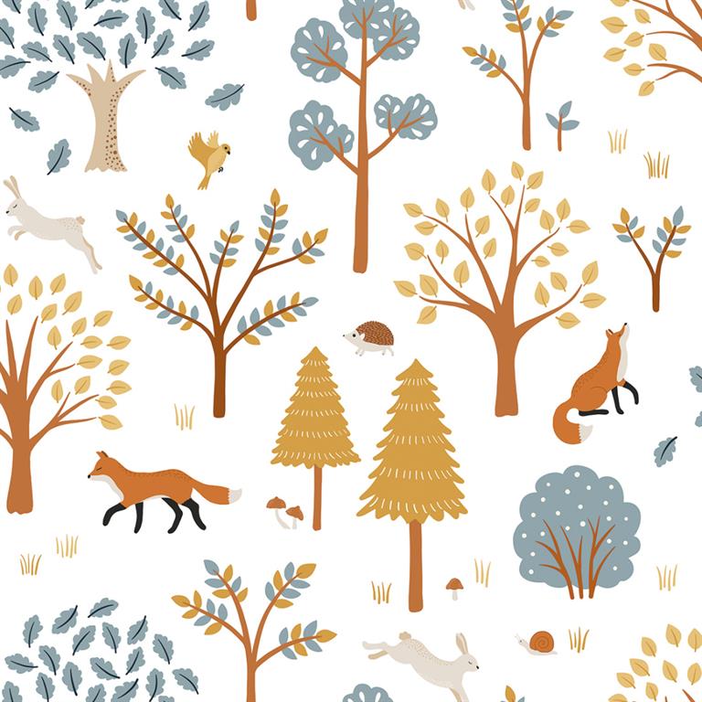 Papier Jöro forêt et renard