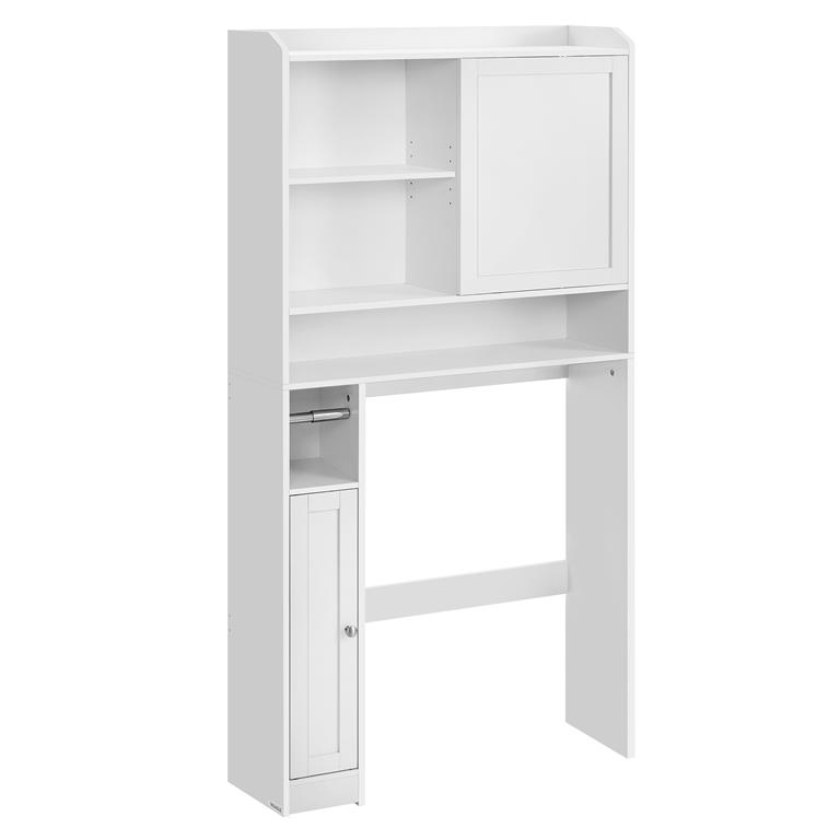 Meuble WC avec porte coulissante 25 x 83 x 170 cm blanc nuage