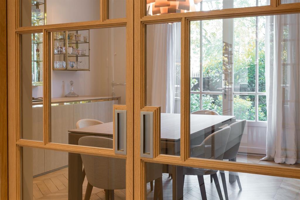 Porte réalisée sur mesure en chêne massif design Jérôme W