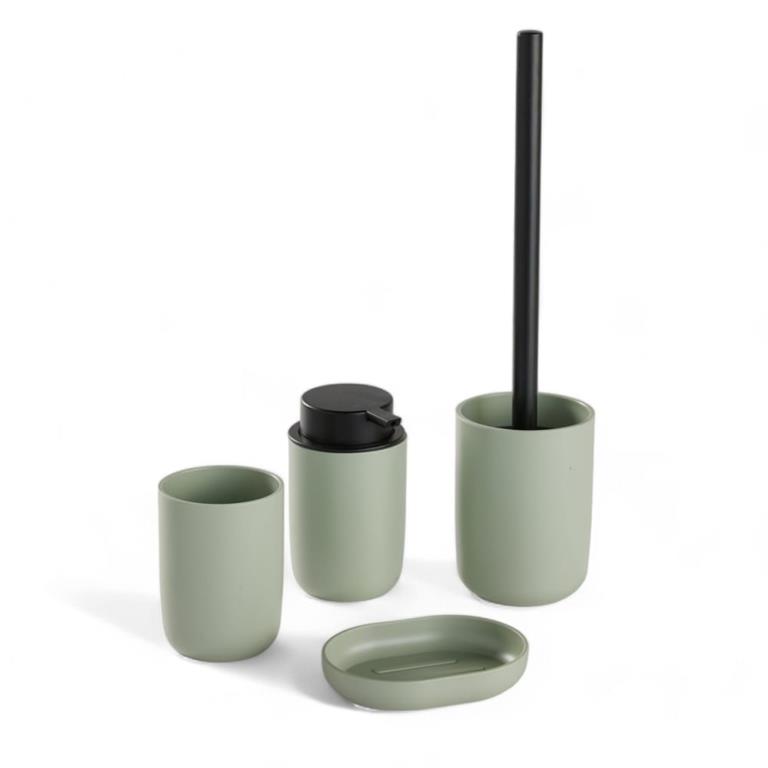 Set de 4 accessoires de salle de bain et WC  36x8cm