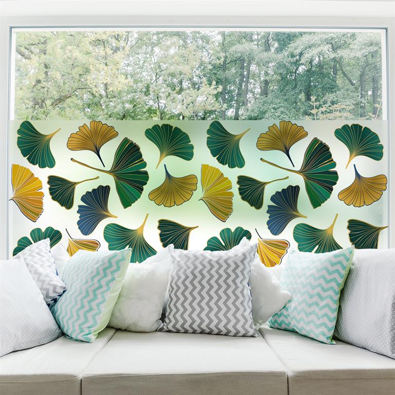 Film Occultant feuilles ginkgo automne 40x100cm