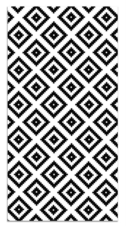Donnez une touche moderne et sophistiquée à votre maison avec ce tapis vinyle au design élégant. Le motif à carreaux dans des tons neutres et contrastés crée un effet visuel ...