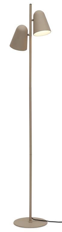 Lampadaire métal gris 28x28x145cm