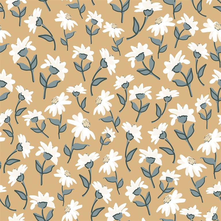 Papier peint dancing daisies multicolore
