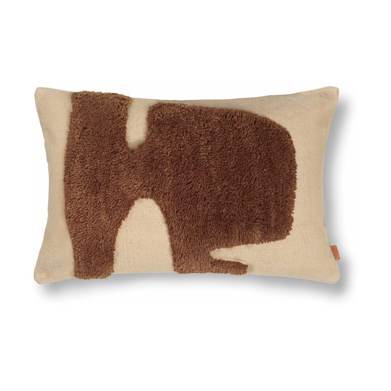 Coussin rectangulaire sable et sucre d'orge Lay - Ferm Living