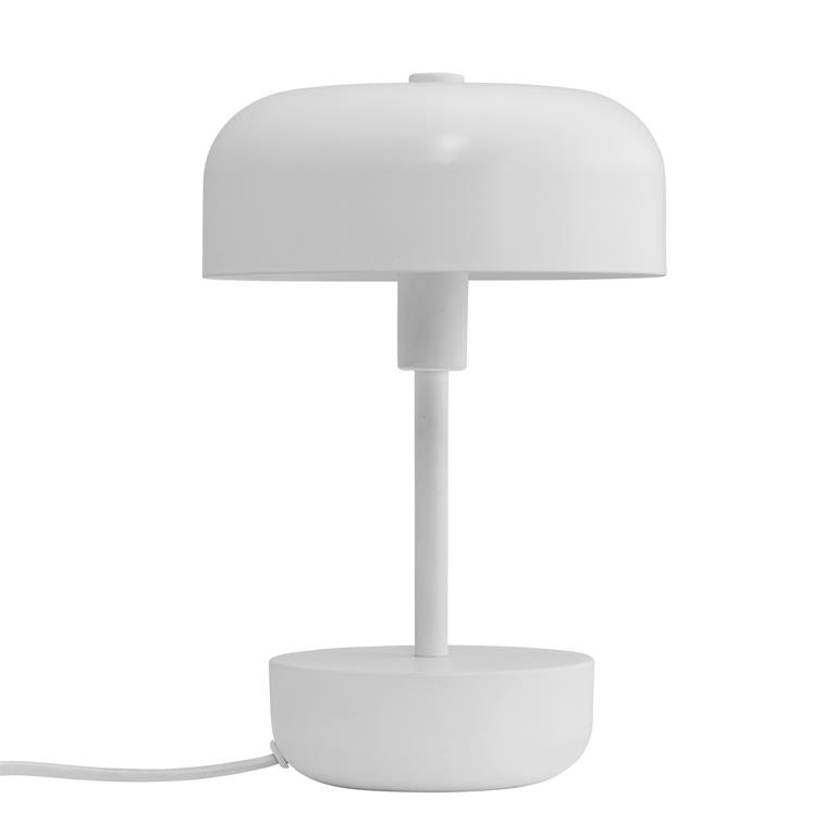Lampe à poser en métal blanc