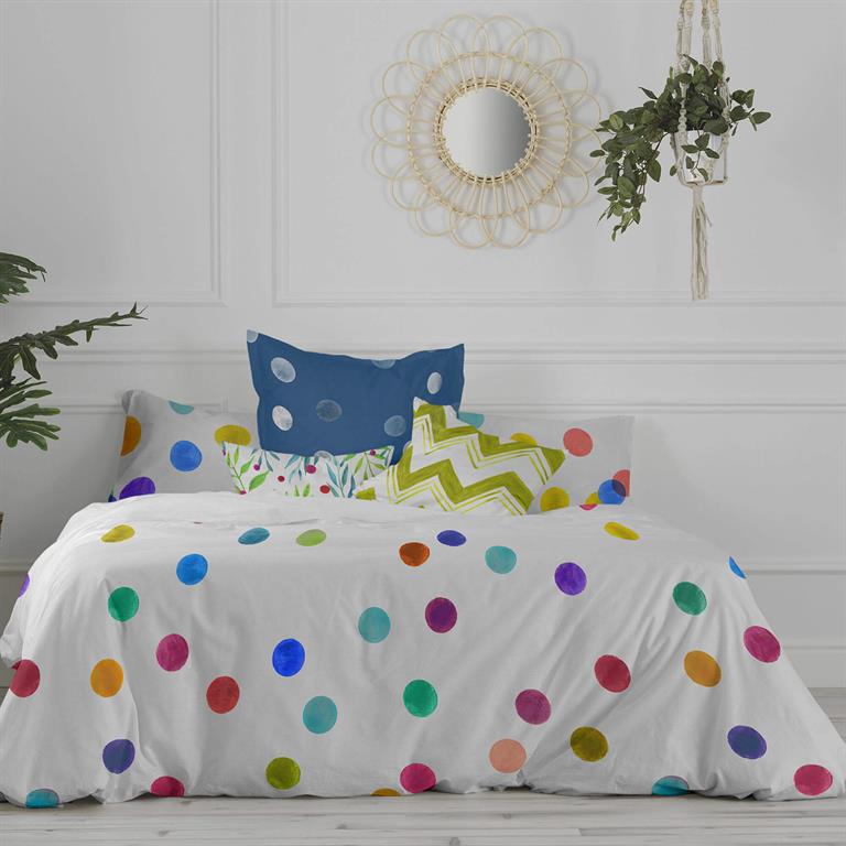 Housse de couette 100% Coton Multicolore 240x220 cm