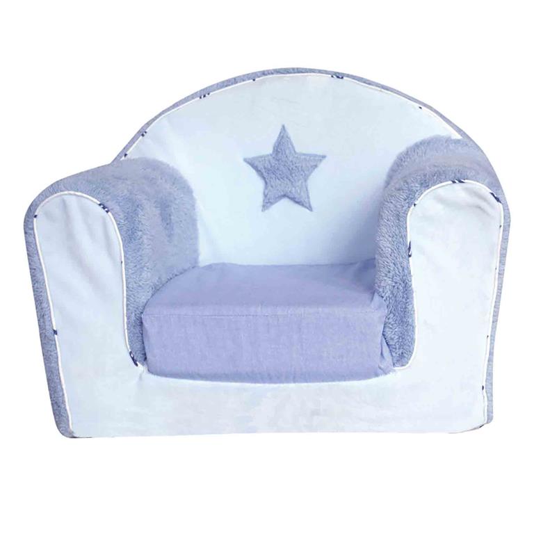 Fauteuil club enfant convertible Diego Bleu 42x55