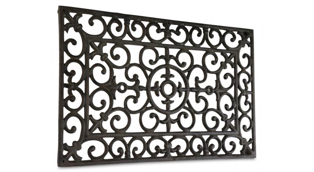 Paillasson rectangulaire fonte marron