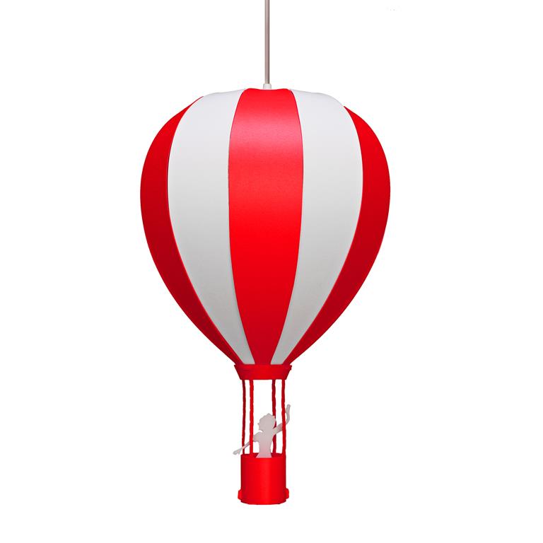 Suspension enfants Montgolfière Rouge 46cm
