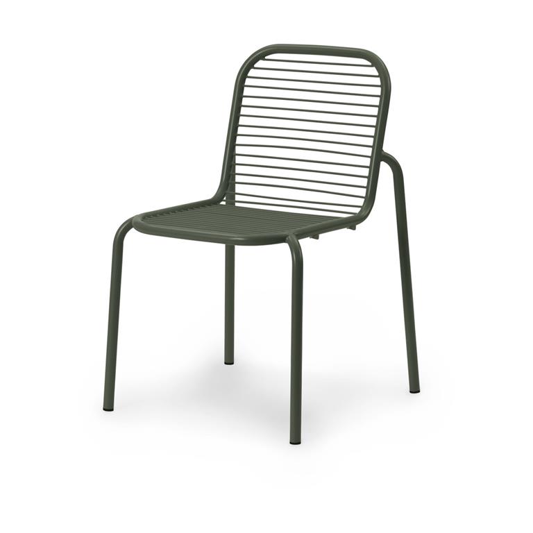 Chaise d'extérieur en acier vert Vig - Normann Copenhagen