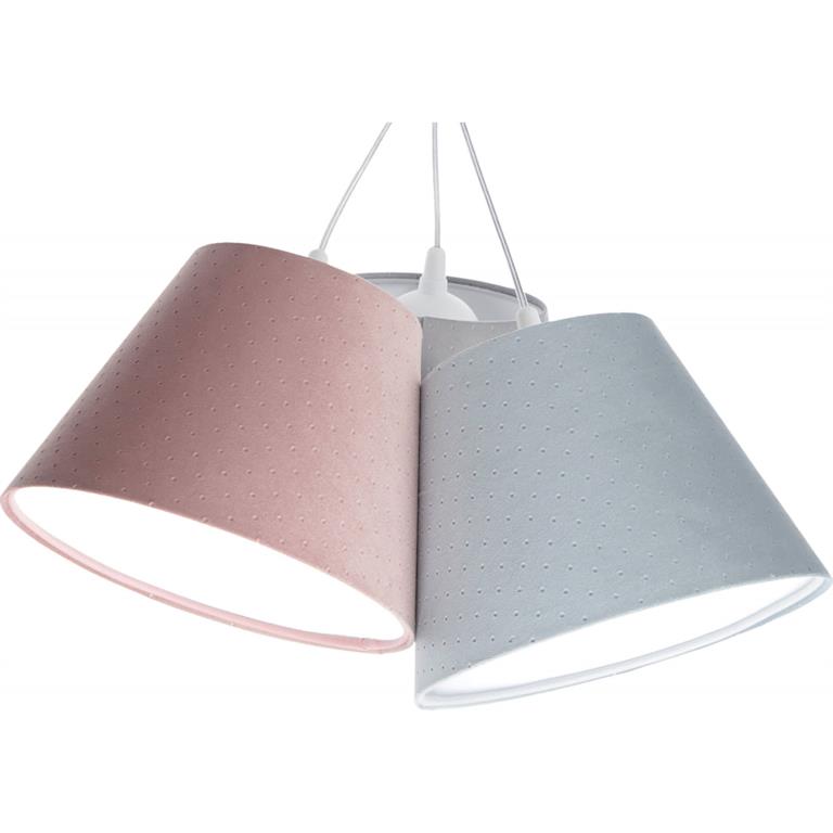 Suspension Tissu Multicolore Ø 16/26 cm - H19 cm