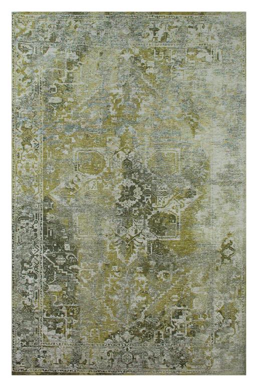 Tapis de salon moderne tissé plat vert 240x340 cm