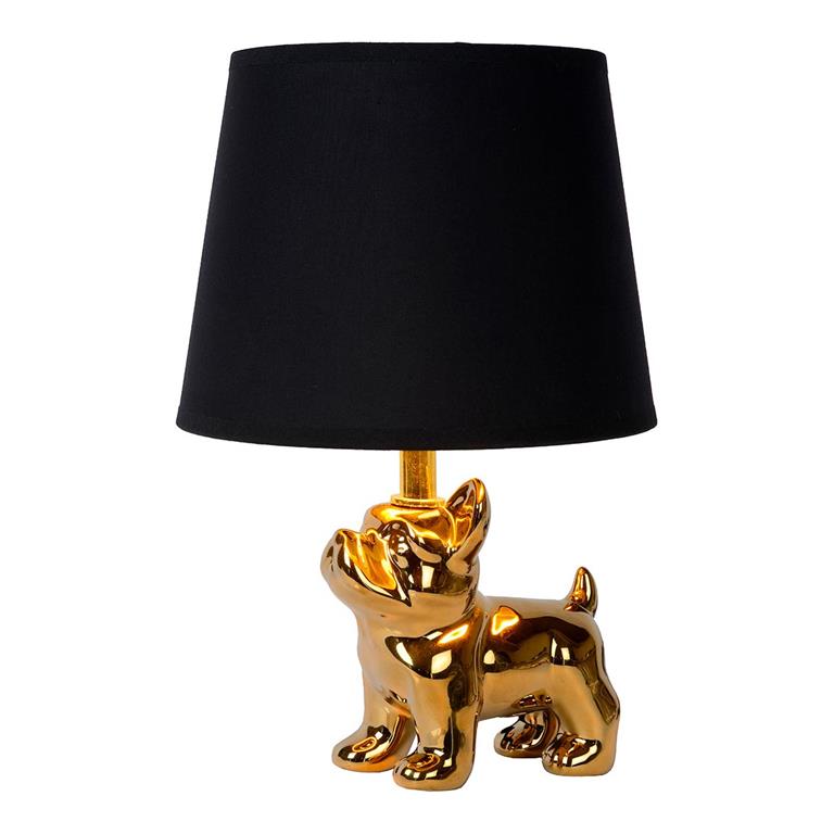 Lampe De Table  en porcelaine doré 31