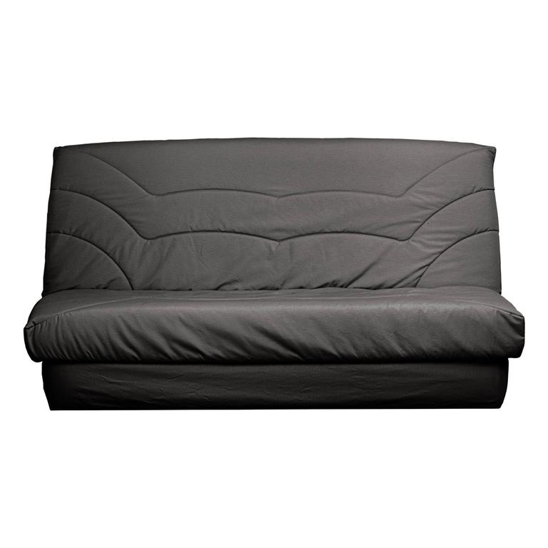 Housse de clic-clac en coton recyclé Anthracite 130 x 190 cm