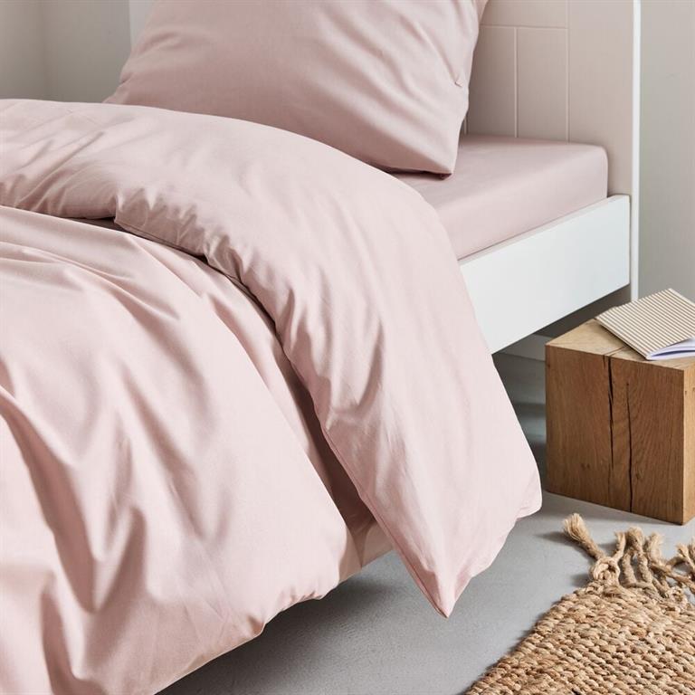 Housse de couette en coton 260x240cm - rose rosaCALANQUES