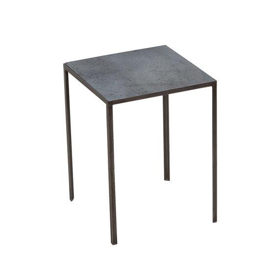 Table d'appoint carrée charbon Patchwork - Notre Monde