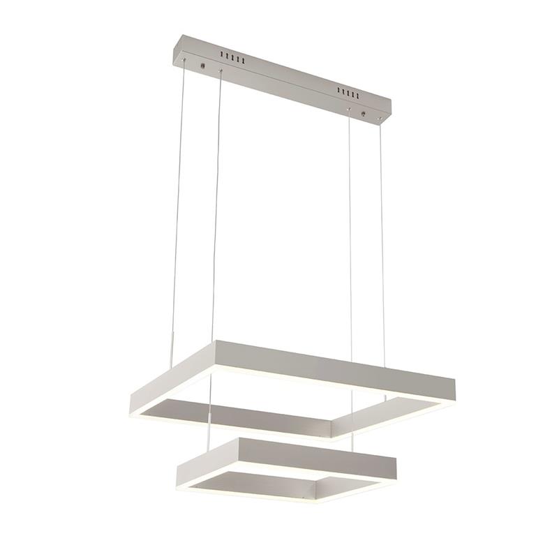 Suspension Métal Argent 60x60x120 cm