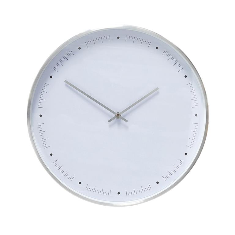 Horloge en métal blanc D40