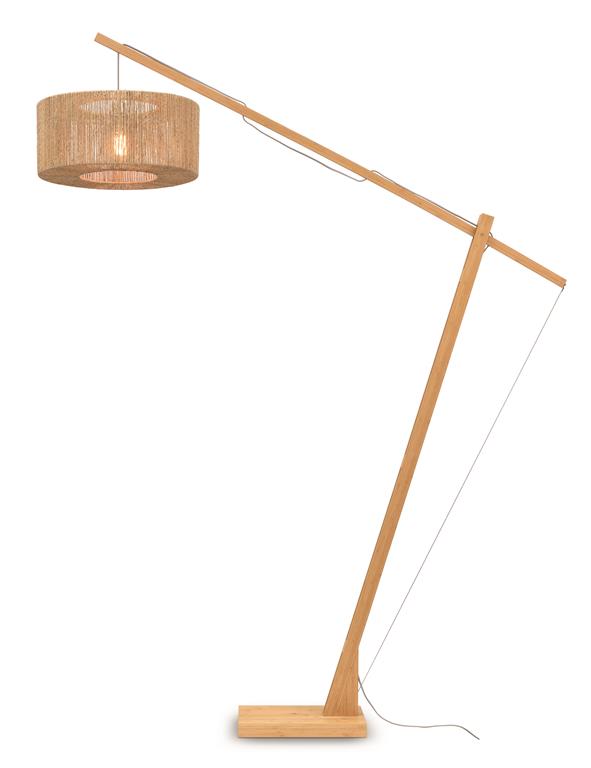 Lampadaire bambou/jute H207cm