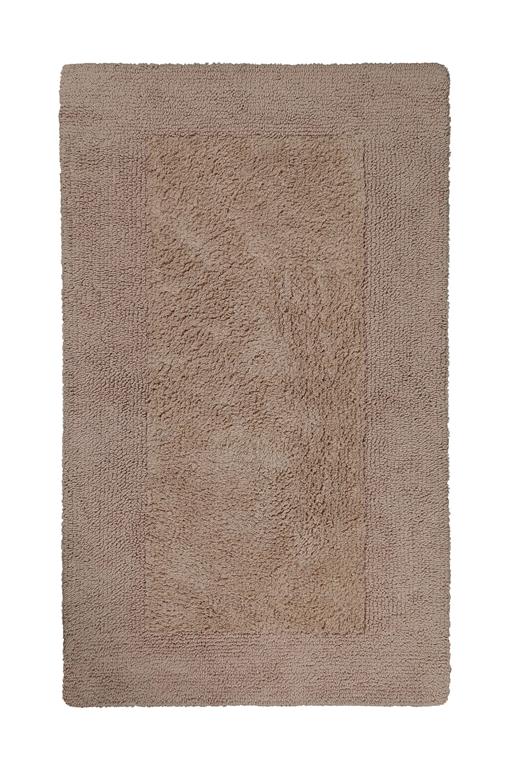 Tapis de bain doux beige sable uni 60x100