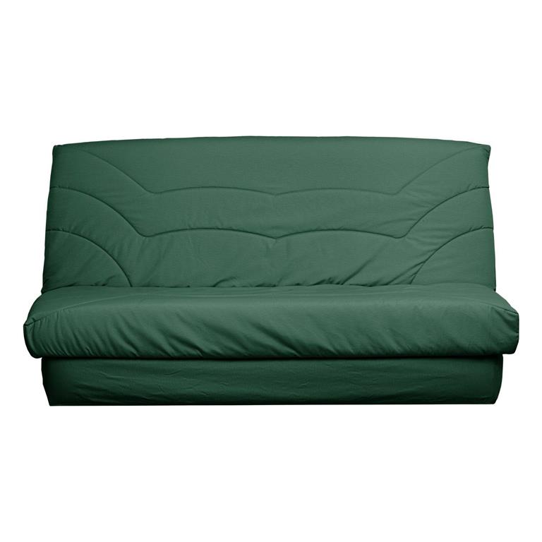Housse de clic-clac en coton recyclé Vert Fougère 130 x 190 cm