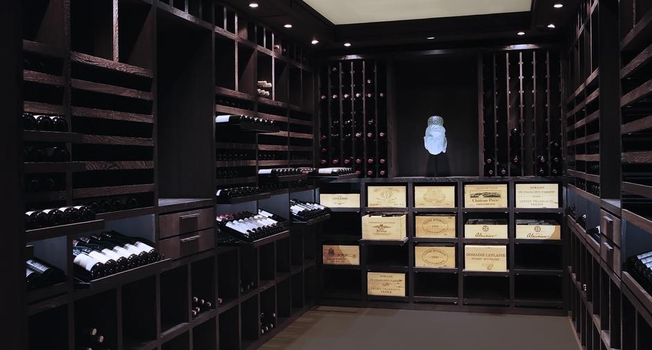 Cave à vin en wengé noir