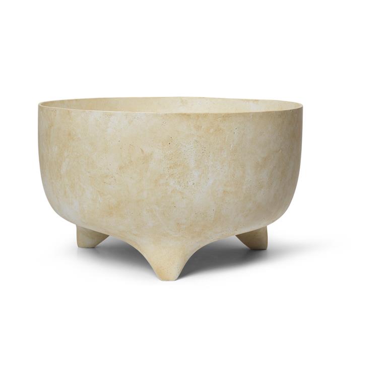 Pot en fibres de verre blanc 26cm Evoke - Ferm living