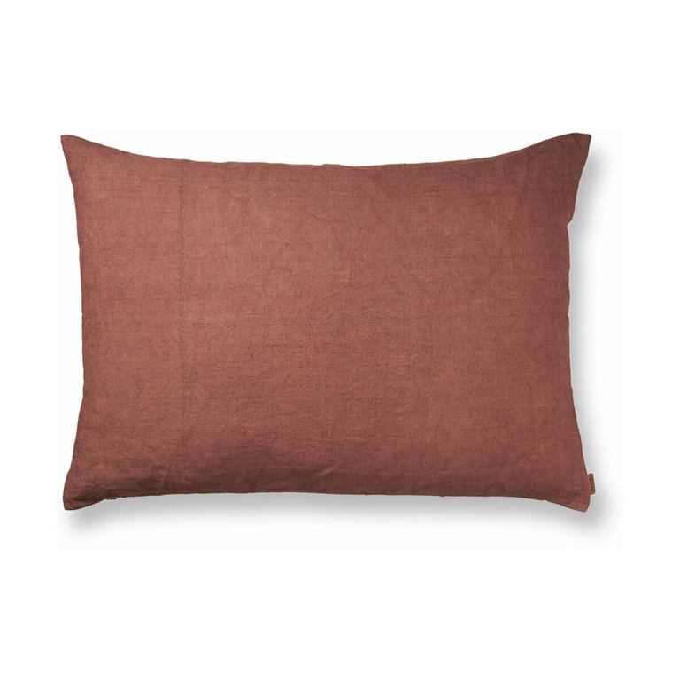 Coussin en lin rouge baies 60 x 40 cm - Ferm Living