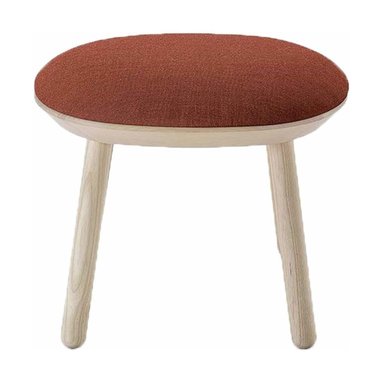 Tabouret en tissu cognac Naïve - Emko