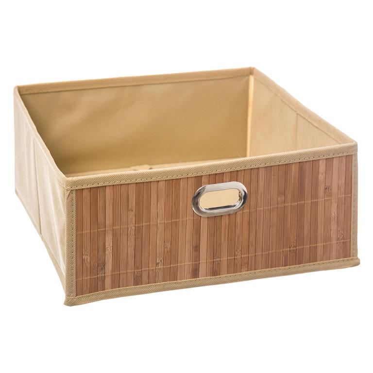 Boîte de rangement bambou - 31x31x15cm