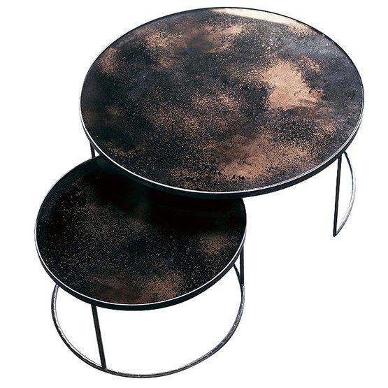 2 Tables basses bronze Nesting Coffee - Notre Monde