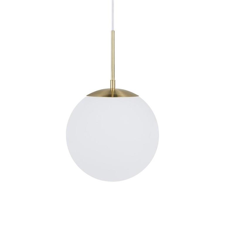 Suspension en laiton élégant et minimaliste avec sphère Ø25cm