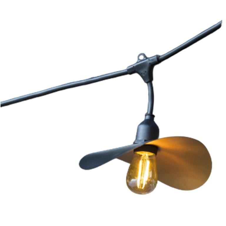 Guirlande lumineuse Caoutchouc Noir 6M 10xE27