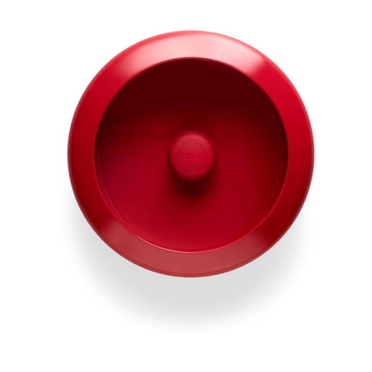 Lampe sans fil en acier rouge lobby 30 cm Oloha M - Fatboy