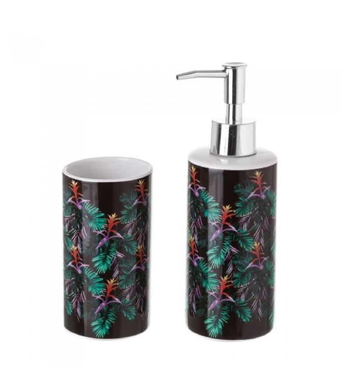Set de salle de bain distributeur savon 