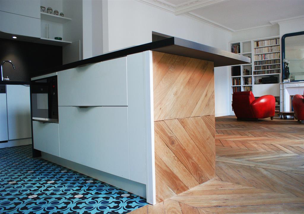 ILOT CENTRAL - PARQUET - CARREAUX CIMENT