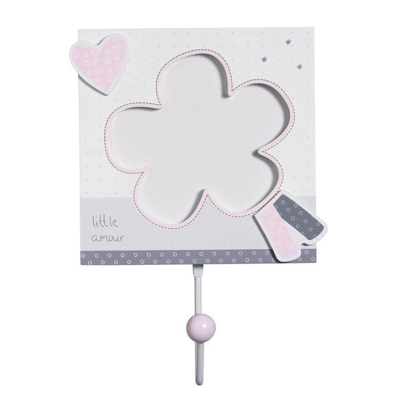 Set 3 patères en bois en bois Rose