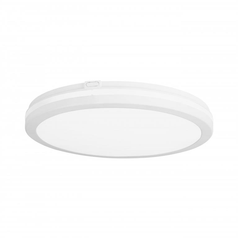 Plafonnier LED Extérieur PVC-Synthétique Blanc 30x30x4 CM