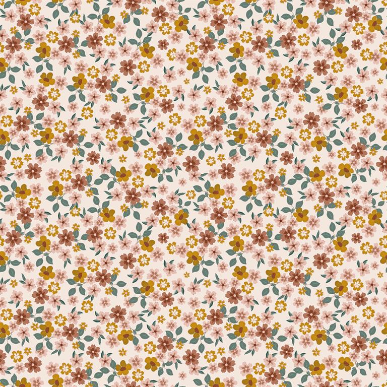 Papier peint enfant motif fleurs en papier multicolore 50 cm x 10 m